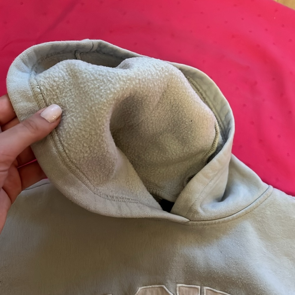 PacSun-Pacific Sunwear light green, cream, and white hoodie. - Picture 4 of 7
